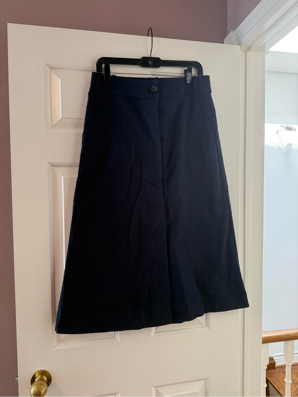 Everlane cotton A-line skirt size 8